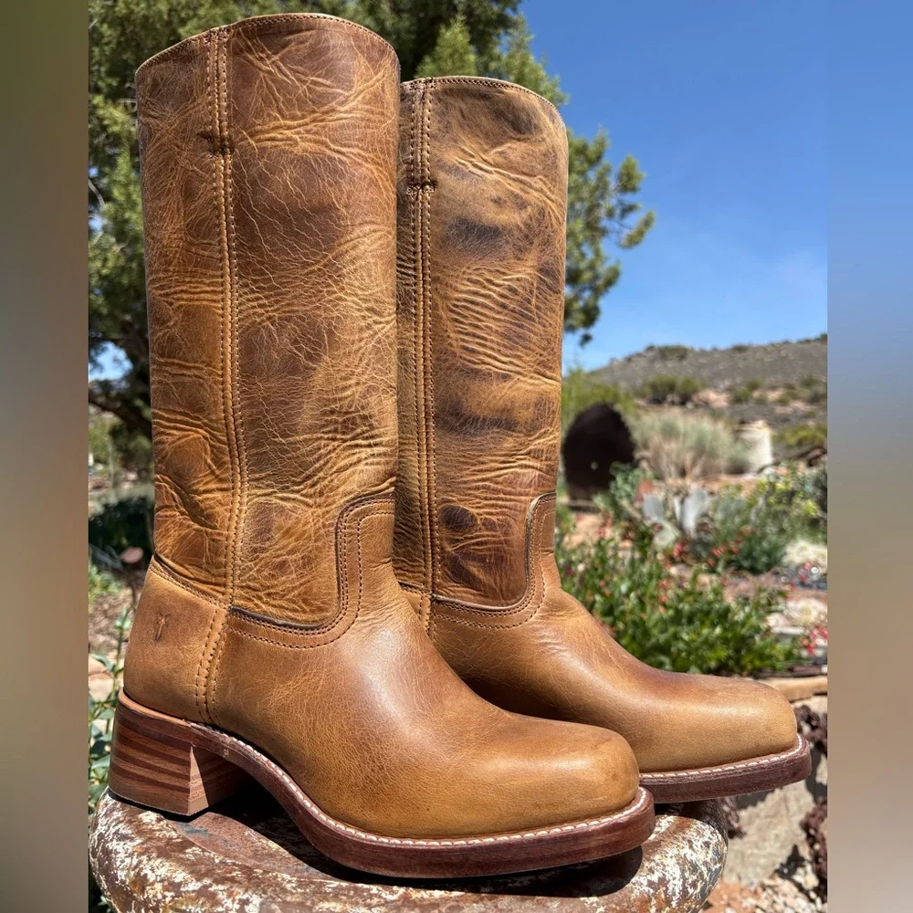 NWT πΊπΈ FRYE 14L Campus Boots - Picture 9 of 16
